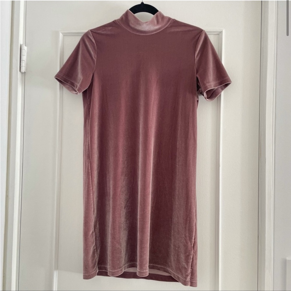 MADEWELL velvet mockneck dress